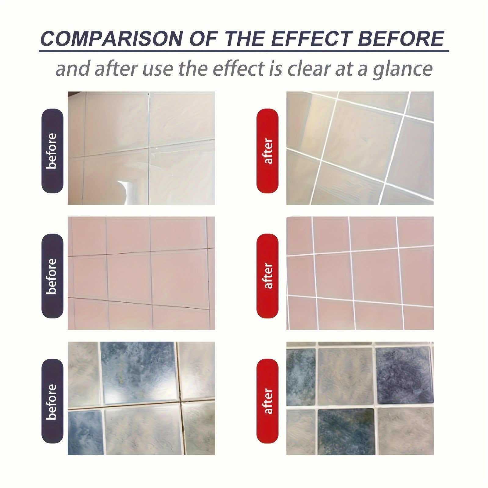 Sellador de lechada de azulejos, relleno impermeable para baños y cocinas