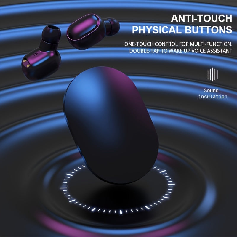 Wireless In-Ear Earbuds with LED Display Touch Control Wireless Headphones for IOS Android