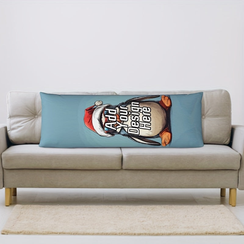 Personalized Photo Body Pillowcase for Valentine's Day Mother's Day Father's Day Anniversary Customizable Double-Sided Plush Hugging Pillow Cover