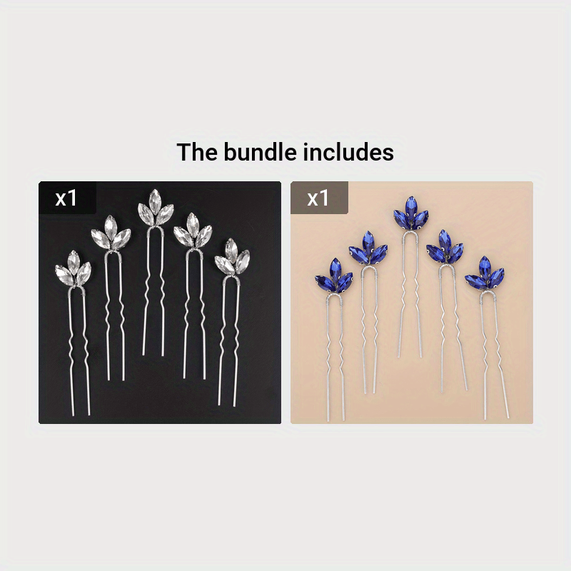 Water Drill Bridal Hairpins Set for Women and Girls, Colorful Wedding Hair Accessories