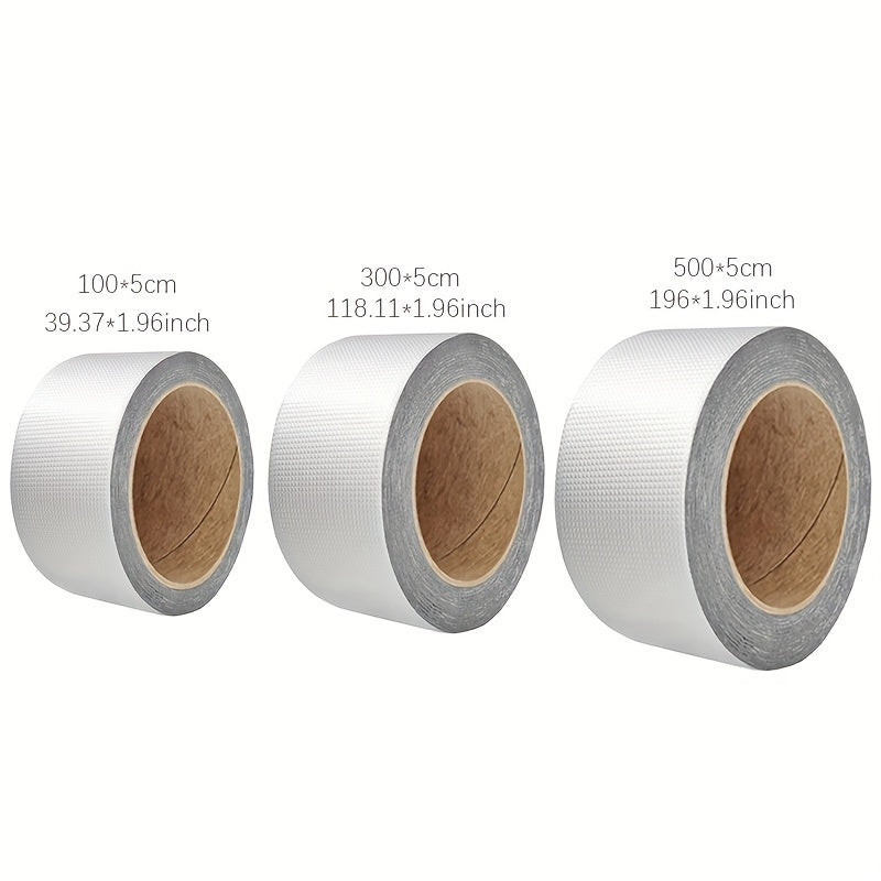 Outdoor Waterproof Butyl Aluminum Foil Tape for Leak Repair Multiple Sizes