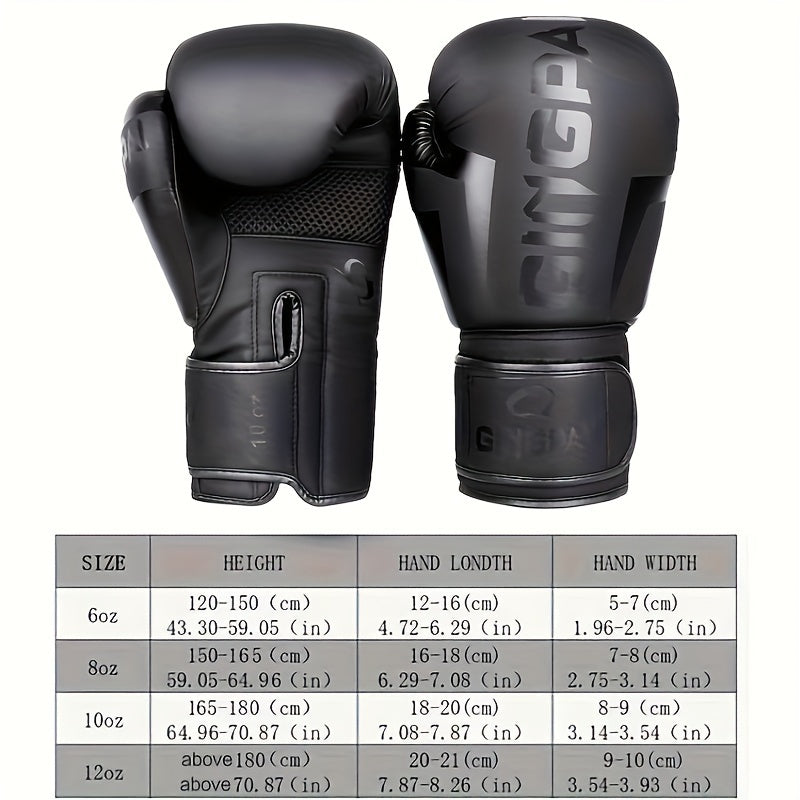 Breathable Adult Boxing Gloves for Men and Women PU Foam Training Sparring Gym