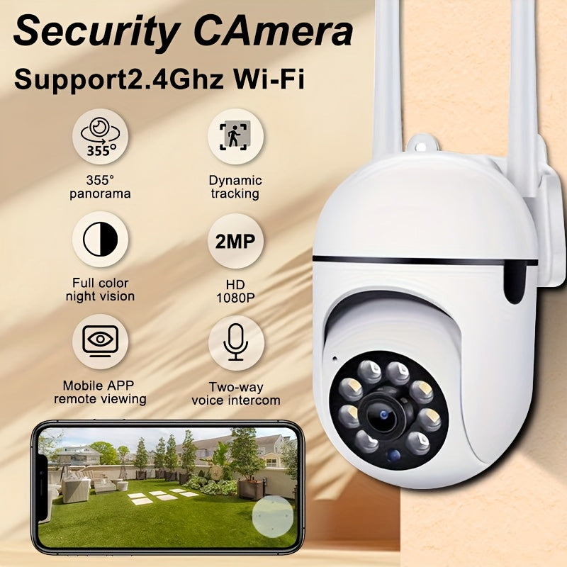 Indoor Security Camera 1080P HD Wi-Fi Pan Tilt Night Vision Two-Way Audio