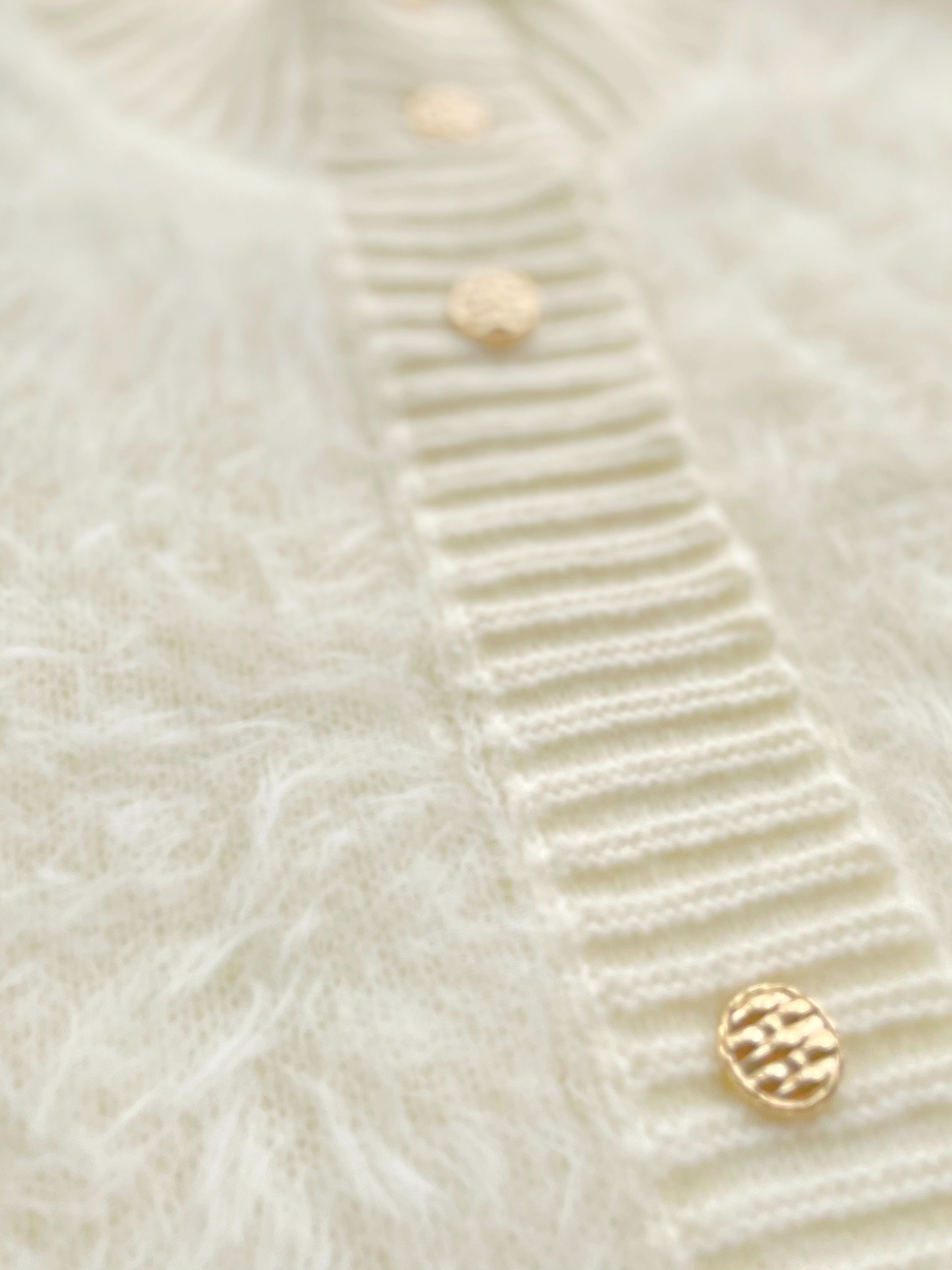 Cárdigan de felpa de talla grande con botones en el frente y manga larga para mujer