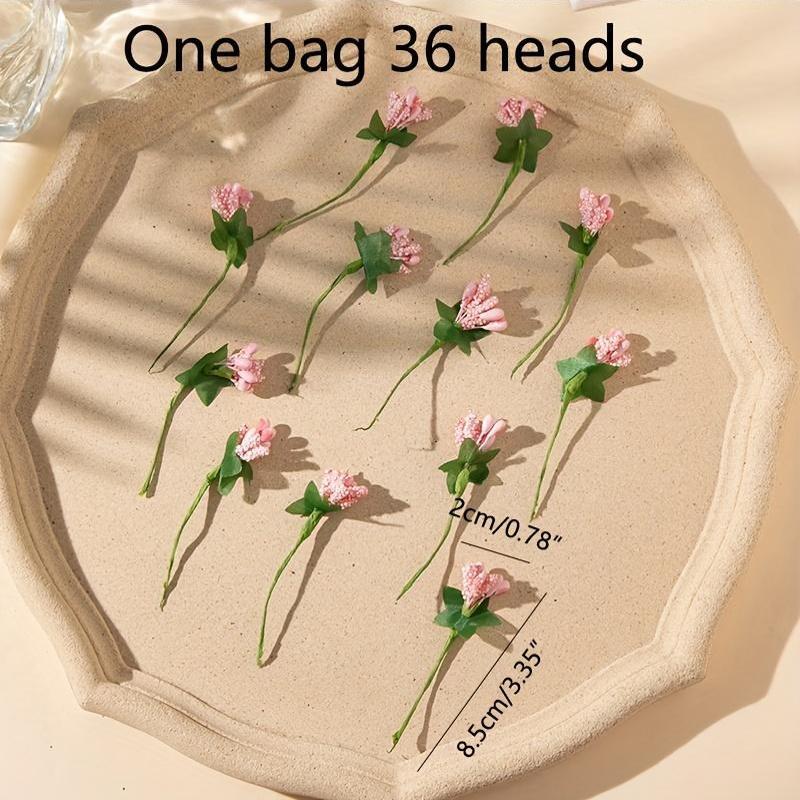 Artificial Pearl Flowers with Foam Fruits for Gift Boxes, Wreaths, Vase Decor