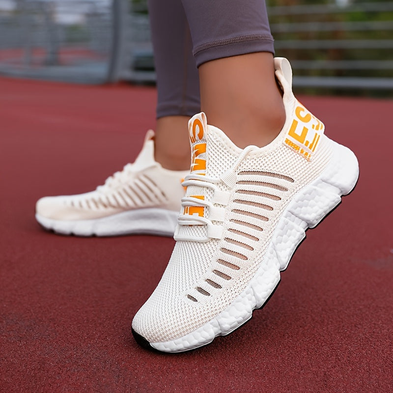 Ayollar uchun nafas oladigan knit platform sportkenglari, kundalik bog‘lamali tashqi poyabzal, kattaroq o‘lcham