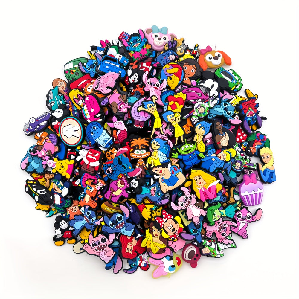 Random Disney Shoe Charms Sandals Pendant Buttons for Kids and Adults