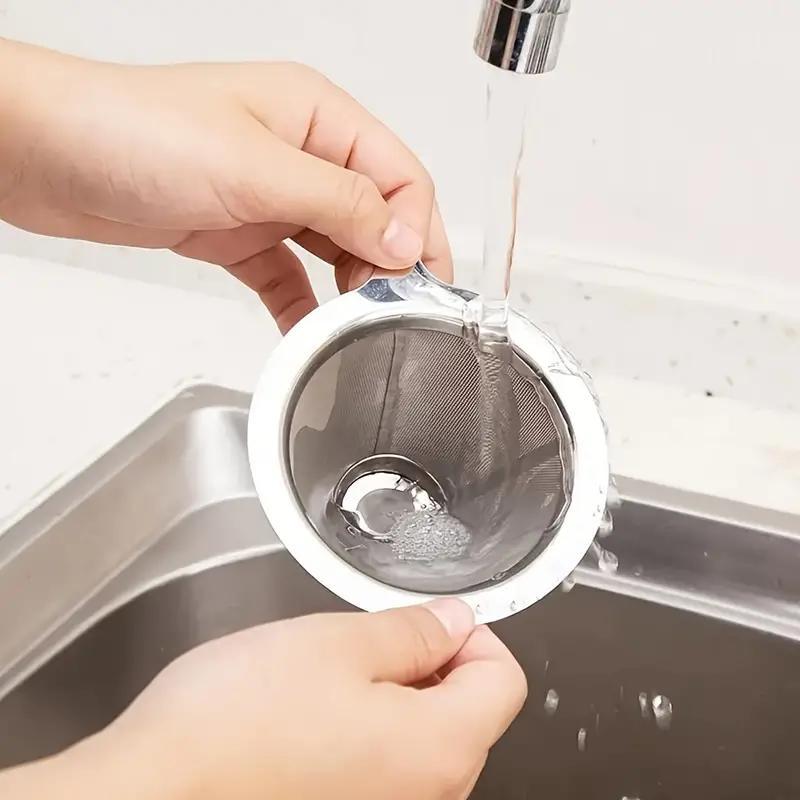 Reusable Stainless Steel Pour-Over Coffee Filter Mesh No Paper Needed