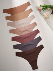 Women's Seamless Multi-Colored Bikini Briefs for Sports and Activewear