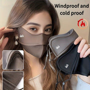 Two-Pack Women’s Windproof Thickened 3D Face Scarves with Ear Loops