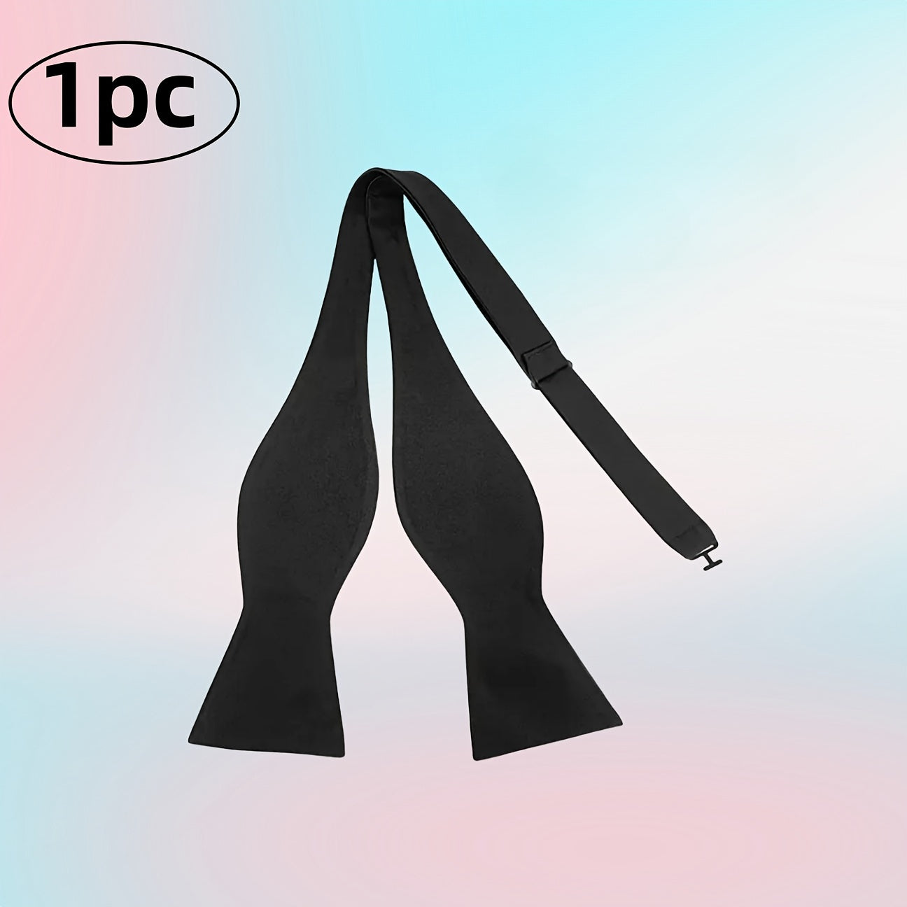 Erkaklar uchun o'z-o'zini bog'lash uchun bow tie, sozlanadigan, to'liq rangli rasmiy tuxedo aksessuari