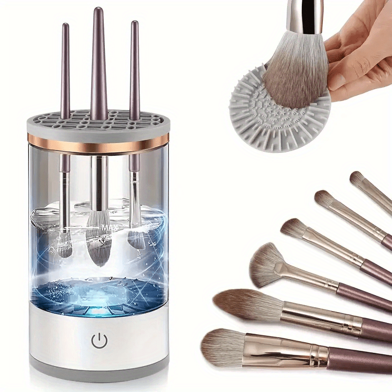 USB-Powered Makeup Brush Cleaner Odorless Battery-Free Electric Device for Home Office School