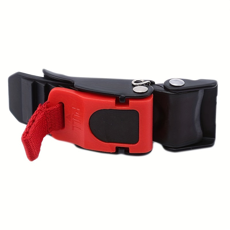 Motorcycle Helmet Quick Release Buckle Red Black Easy to Use Replacement