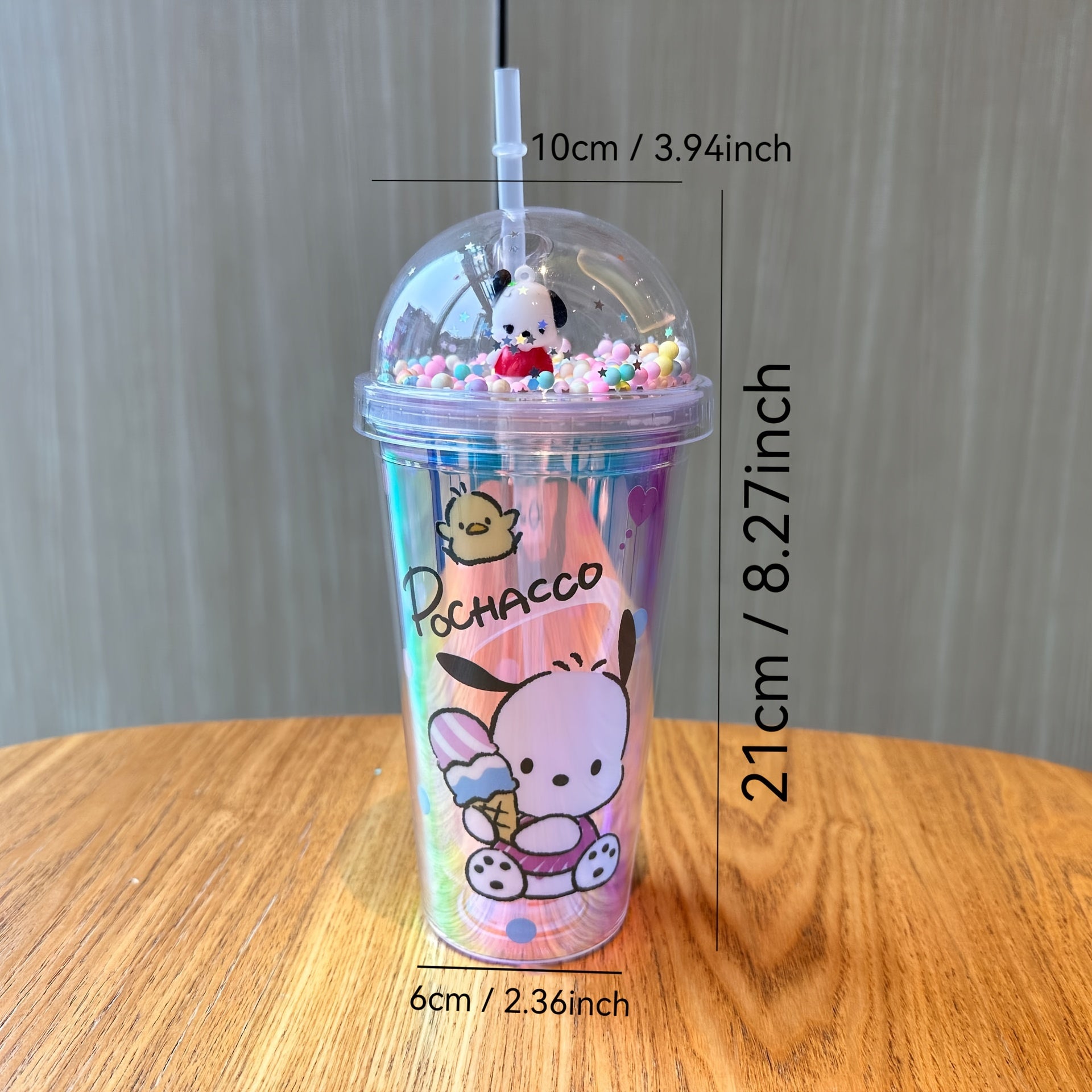 Cute Fairy Water Bottle with Straw Insulated Tumbler BPA-Free Lightweight for Sports Outdoors