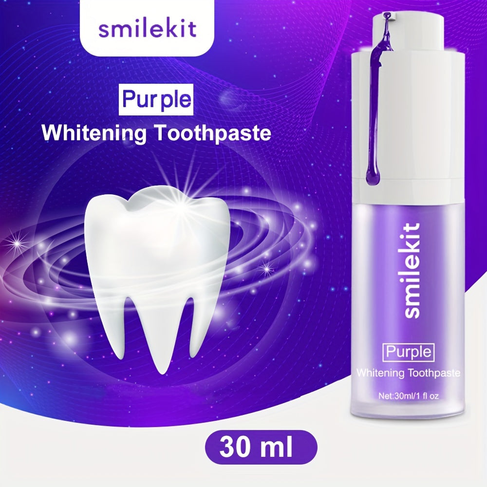 Purple Whitening Toothpaste for Deep Cleaning Fresh Breath Travel Mini
