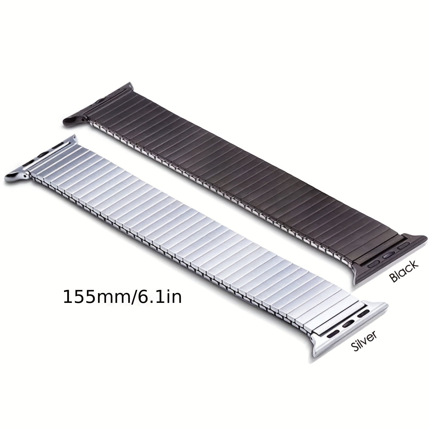 Elastic Stainless Steel Watch Strap for Apple Watch 45mm 49mm with Bamboo Joint