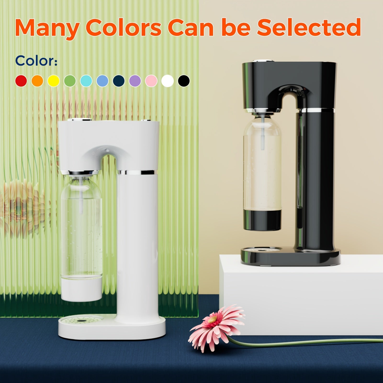 Qattiq disk Soda mashinasi, 1L Bpa-free qayta ishlatiladigan shisha bilan, 60L CO2 silindri bilan mos keladi. Toʻldirilmagan holatda ishlash, deflyatsiya tugmasi bilan, 10L gacha sigʻim.