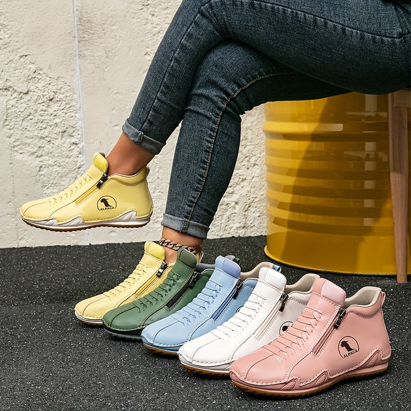 Zapatillas slip-on para mujer, calzado casual para exteriores, suela de goma antideslizante