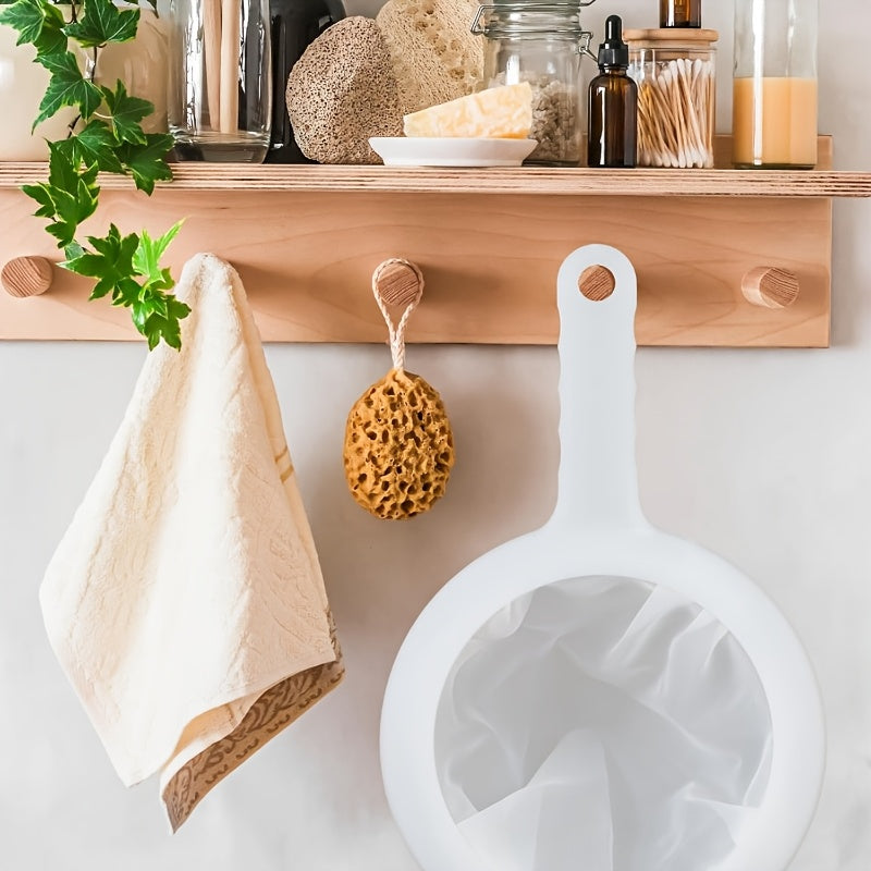 Reusable Coffee Filter with Anti-Slip Handle Fine Mesh for Straining Baby Food and Juice