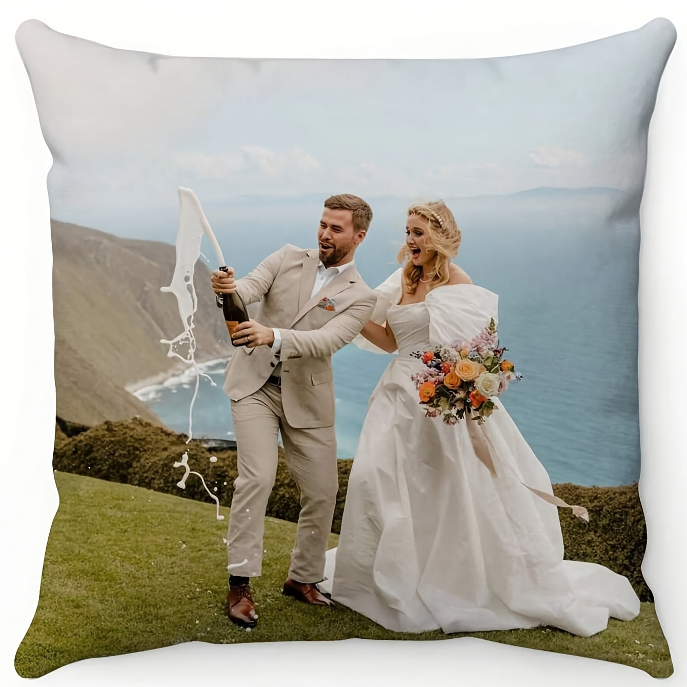 Personalized Photo Pillowcase for Mother's Day Father's Day Wedding Graduation Christmas