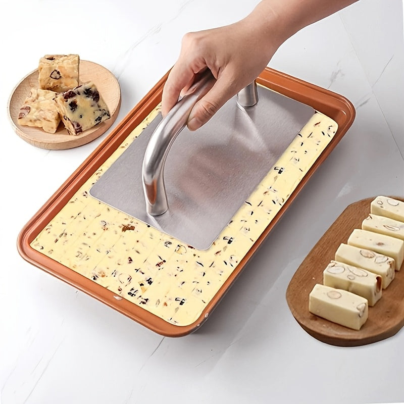 Stainless Steel Dough Presser with Handle Kitchen Baking Tool for Pastry