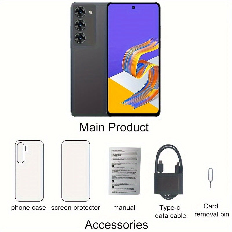 Смартфон Android 6,56 дюйма, дисплей 720p, 2 ГБ ОЗУ, 64 ГБ ПЗУ, Dual SIM, аккумулятор 3200 мАч