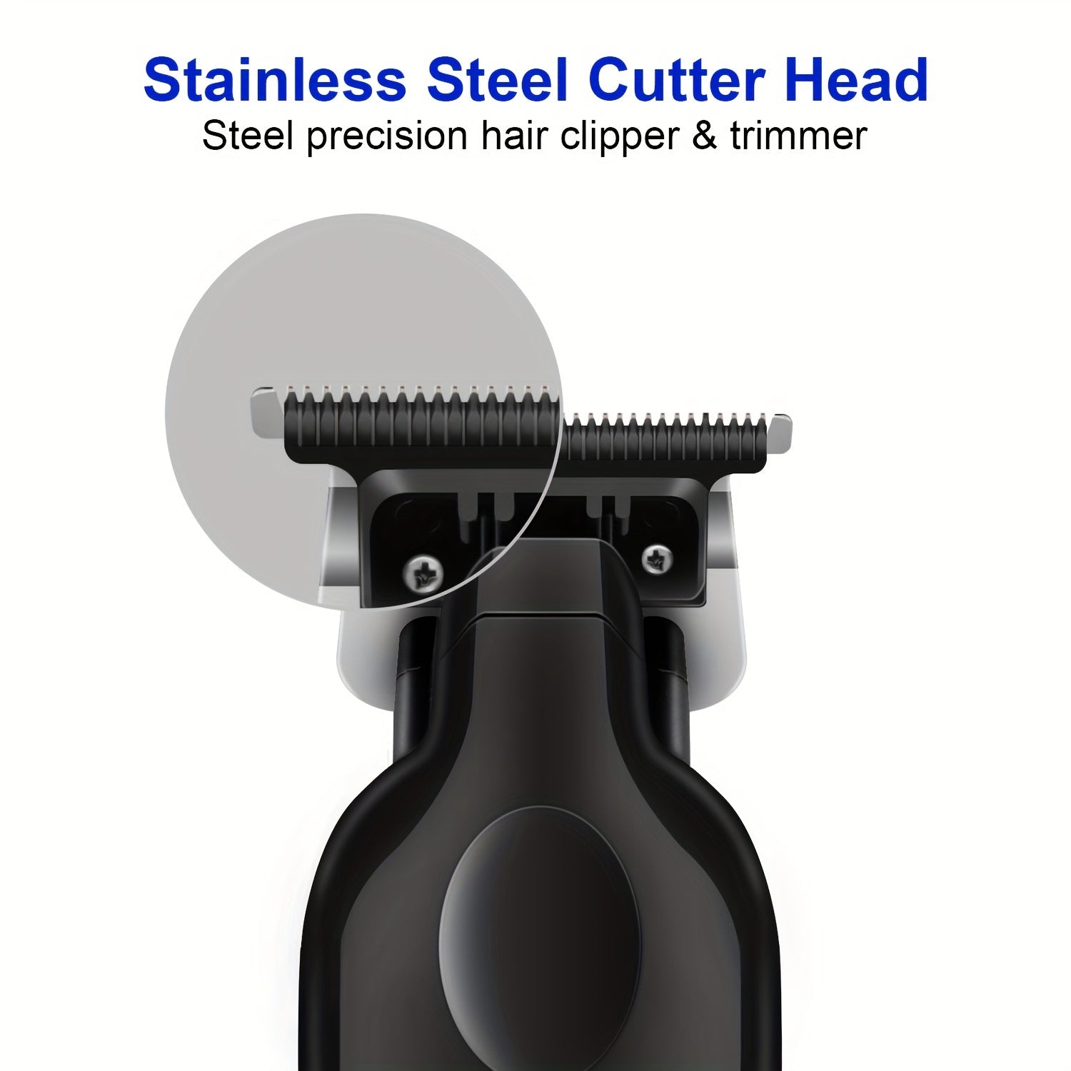 Kemei KM-2299 Professional Soch Qirqish Mashinalari, USB orqali zaryadlanadigan litiy batareyasi, Salon sifatida uslublash uchun moyli bosh o'yma qaychisi.