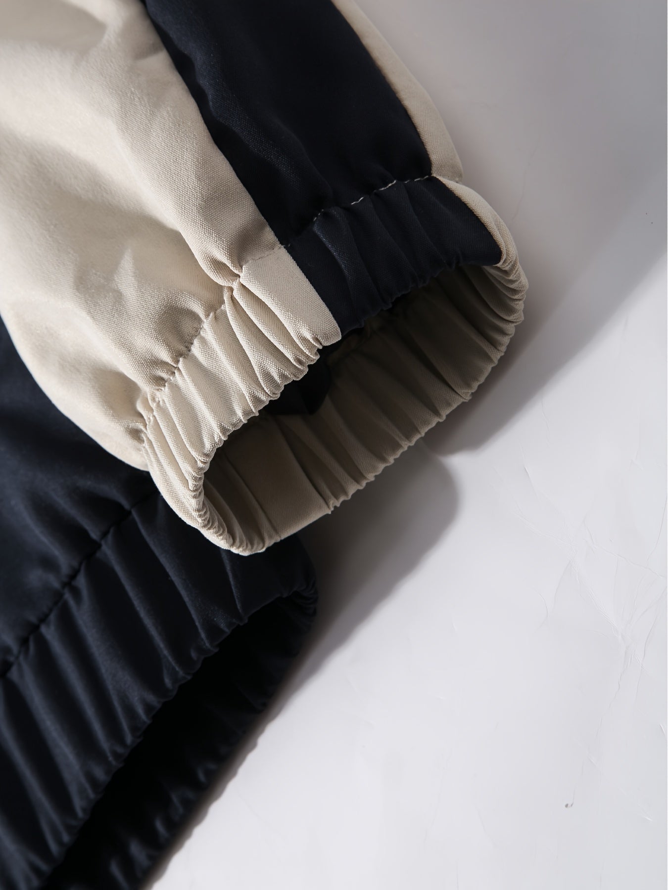 Chaqueta con cremallera de bloques de color para hombre, ligera, de poliéster, primavera y otoño, ropa urbana para exteriores