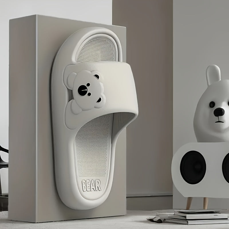 Women's Cartoon Bear Indoor Outdoor Lightweight Slippers