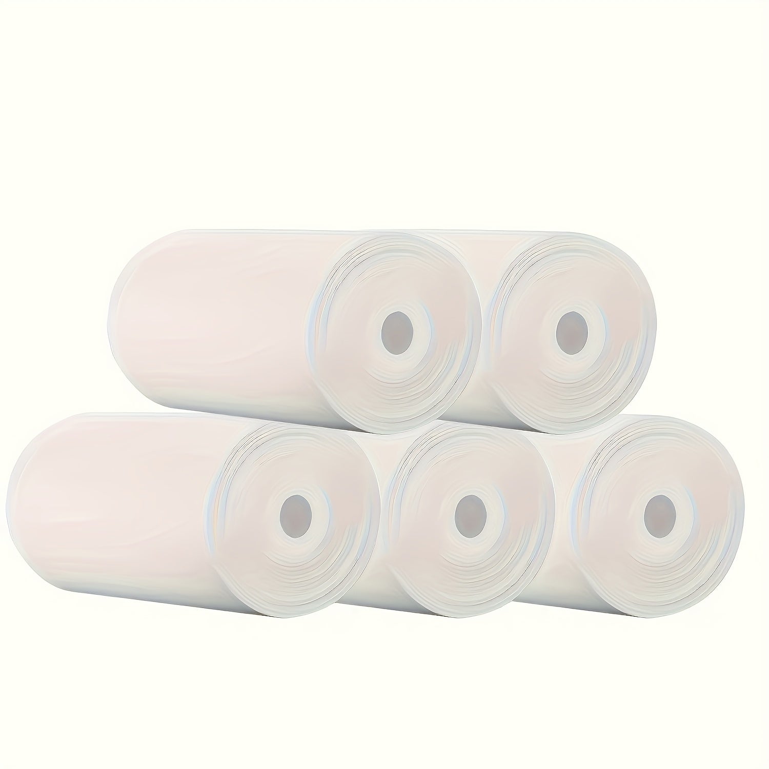 Mini Thermal Paper Rolls 57x25mm Inkless Printing for Portable Pocket Printers 5 Pack