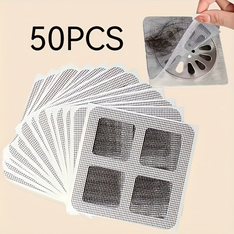 Disposable Plastic Hair Catchers for Shower and Sink Drains Pack of 50