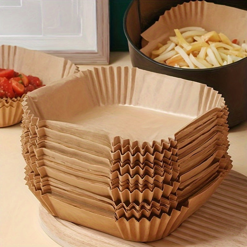 9 dyuymli havo fritözlari uchun yopishmaydigan qog'oz qoplami, 5-10 litr, suv o'tkazmaydigan, yog' o'tkazmaydigan