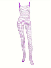 Women's Fishnet Lingerie Mesh Spandex One-Piece Adult Size