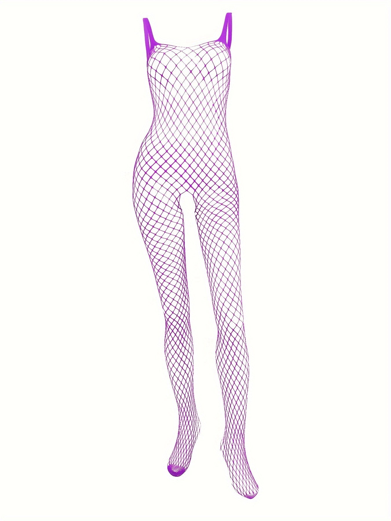 Women's Fishnet Lingerie Mesh Spandex One-Piece Adult Size