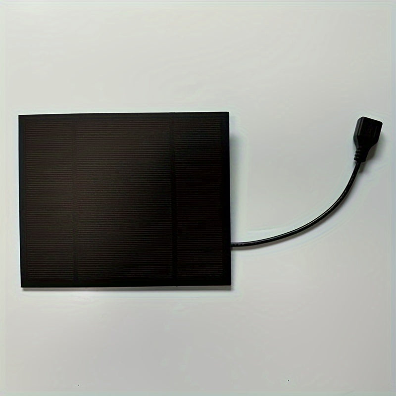 5W Portable Solar Panel Charger Kit with USB Cables for Outdoor Emergency Power 5W Durable PET Laminated