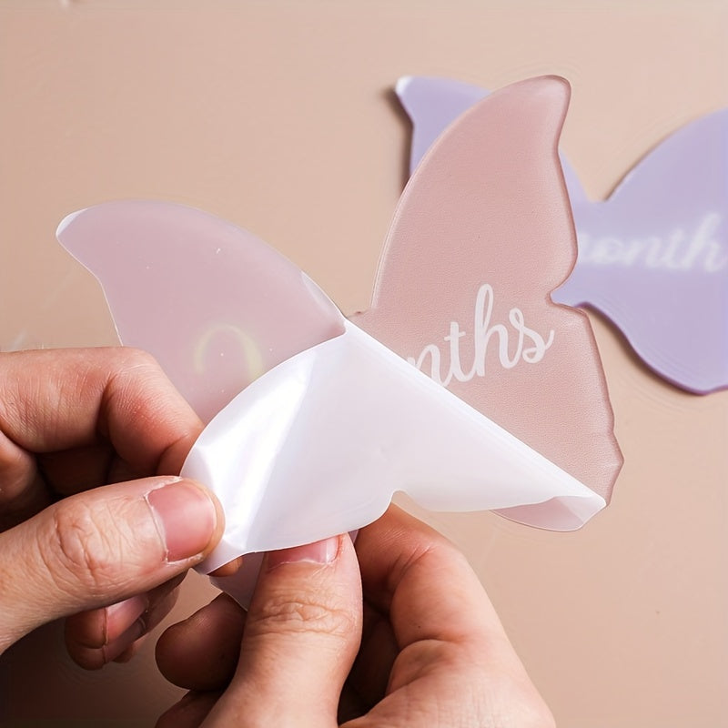 Acrylic Milestone Cards Set for Baby Growth and Announcements with Growth Disc