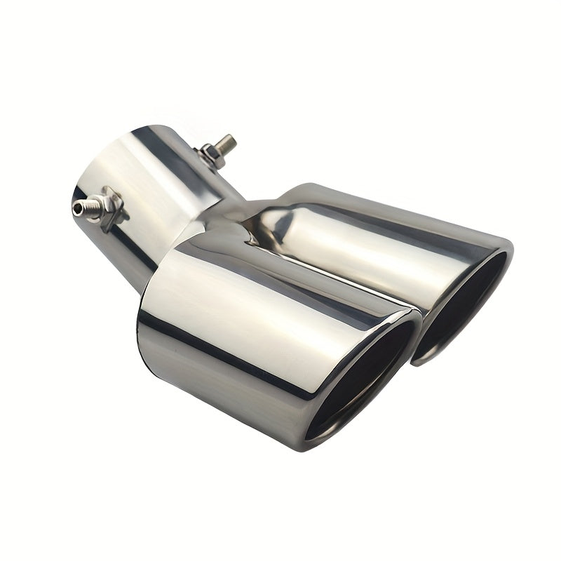 Automobile Dual Outlet Exhaust Pipe Stainless Steel Dual Tube Tail Pipe