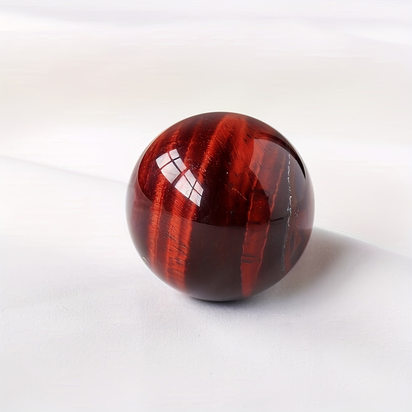 Uy bezaklari uchun Qizil Tiger Eye toshining to'liq shaklidagi gemma bezaklari, turli o'lchamlarda