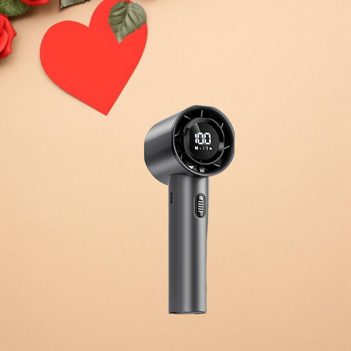 3-Speed USB Rechargeable Wearable Fan for Kids and Adults Black Lightweight Portable