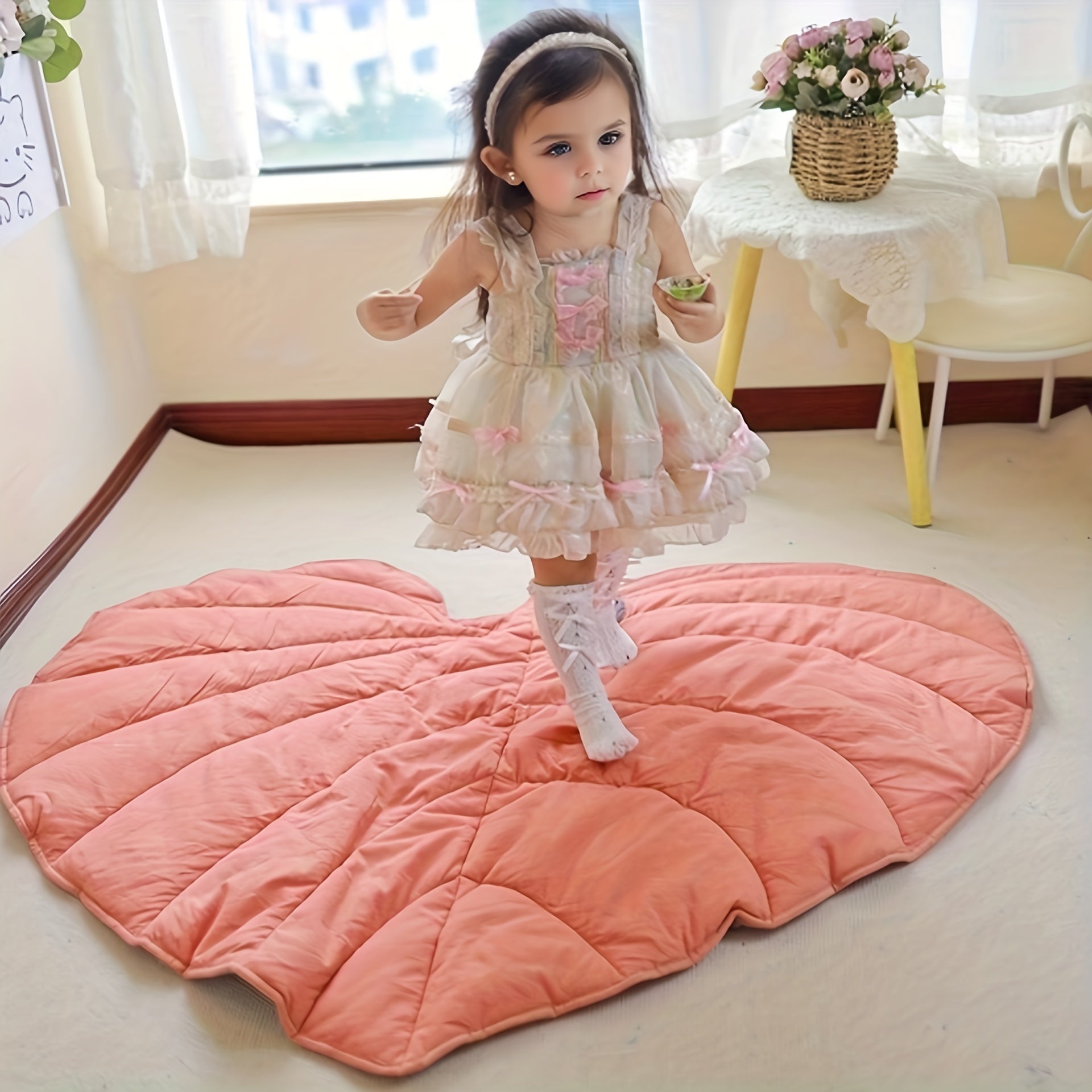 Cojín hoja nórdica para decoración interior, manta para niños, alfombra para trepar, almohada decorativa