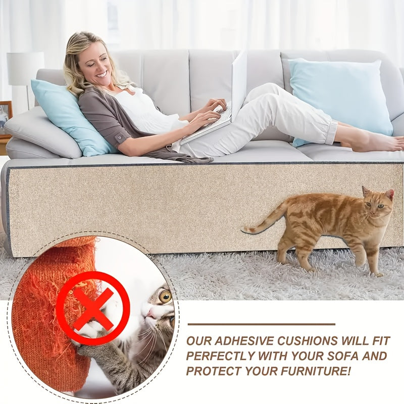 Cat Scratching Pad Wool Blend Reusable Durable Polyester Furniture Protector