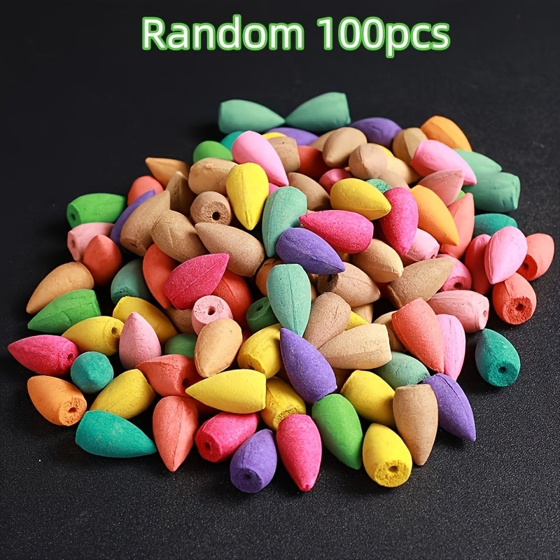 Assorted Scented Incense Cones in Red Lavender Sandalwood Agarwood 50 100 300 Pieces