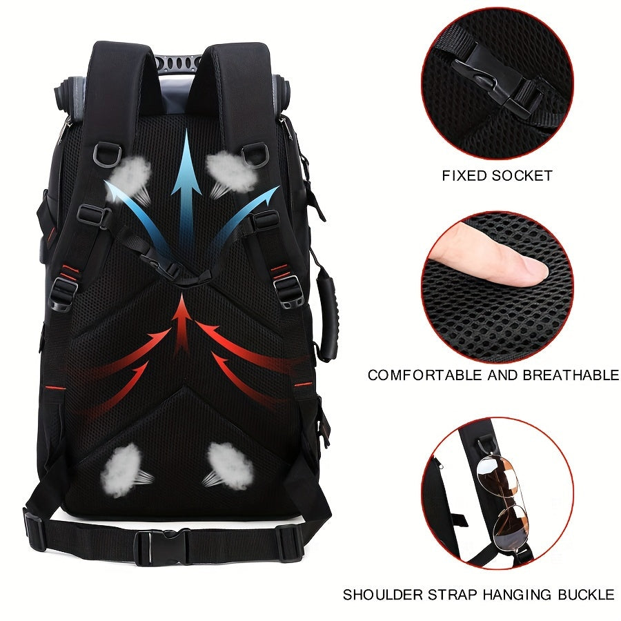 Women's 50L Hiking Backpack with Shoe Compartment and 17.3-Inch Laptop Sleeve