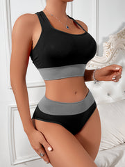 Women's Lingerie Set with Low-Rise Triangle Underwear, Comfortable and Sexy for Fall and Winter