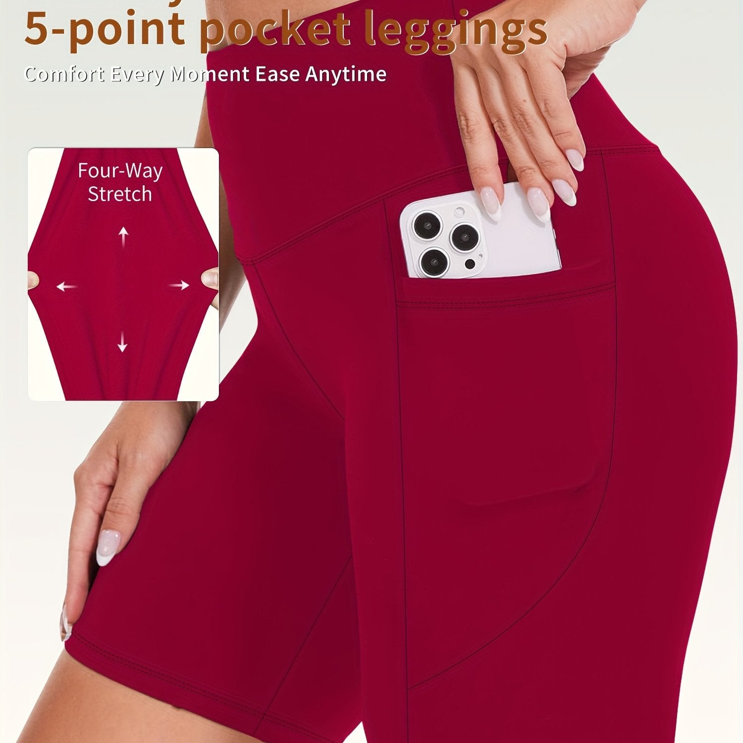 Plus Size Women Biker Shorts Tummy Control High Waisted Yoga Running