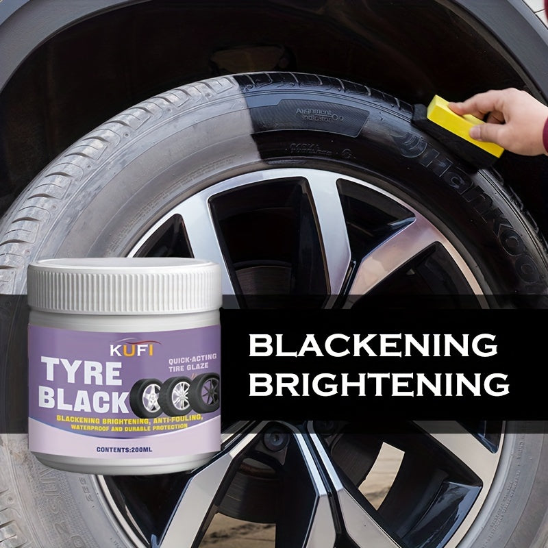 Car Tire Shine Wax Durable Protection Gloss Enhancement Long-Lasting Coating