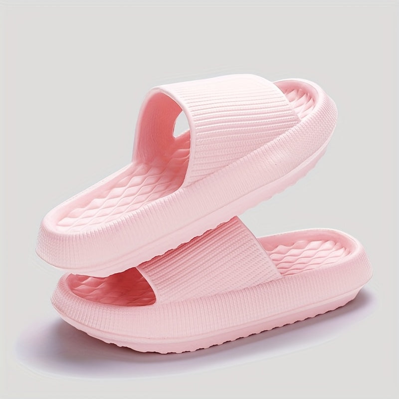 унисекс полосатые EVA шлепанцы слайдеры повседневные нескользящие для ванной