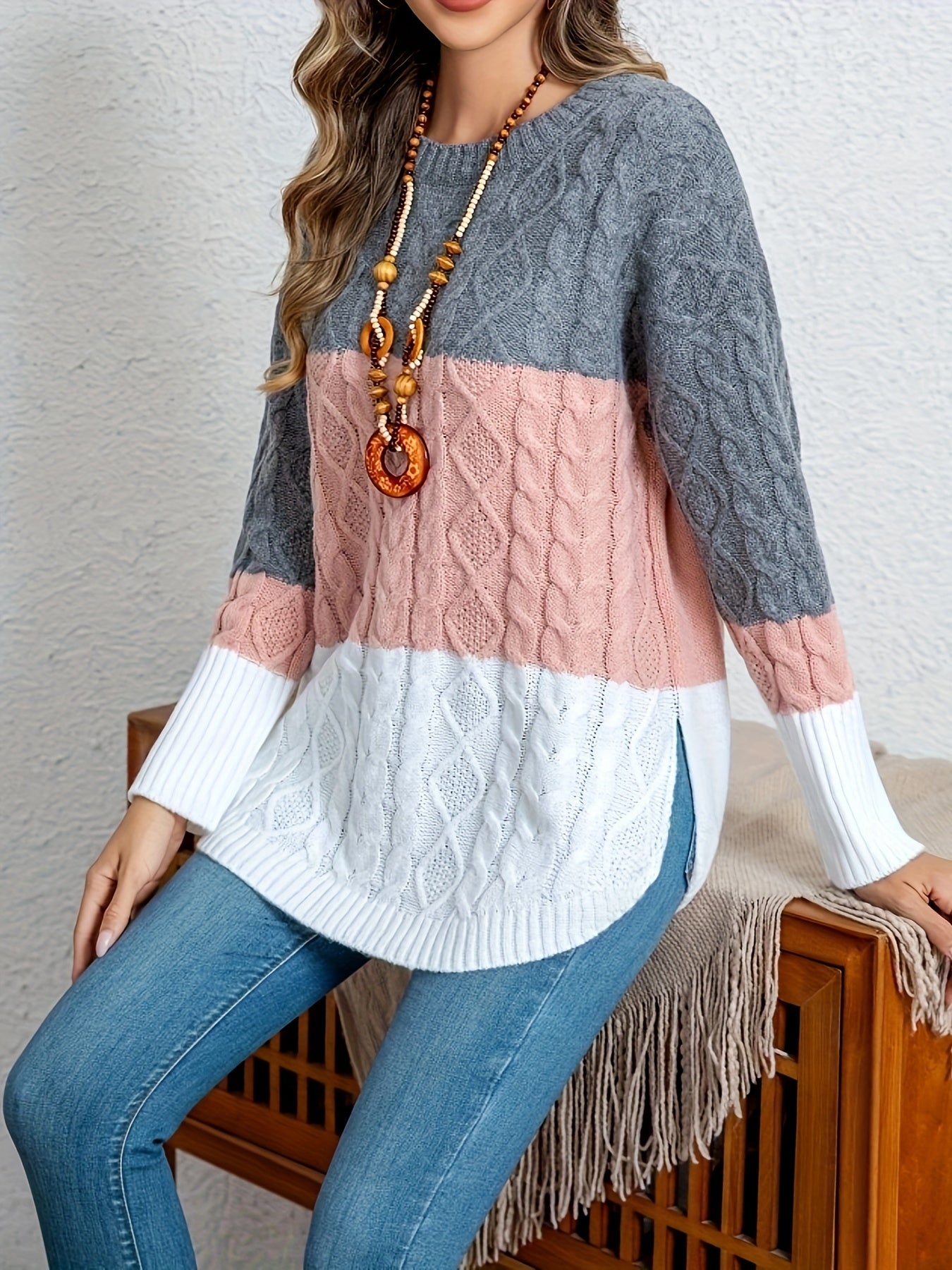 Ayollar uchun retro niş kiyimlari yumshoq sviter, kuz qish twist top
