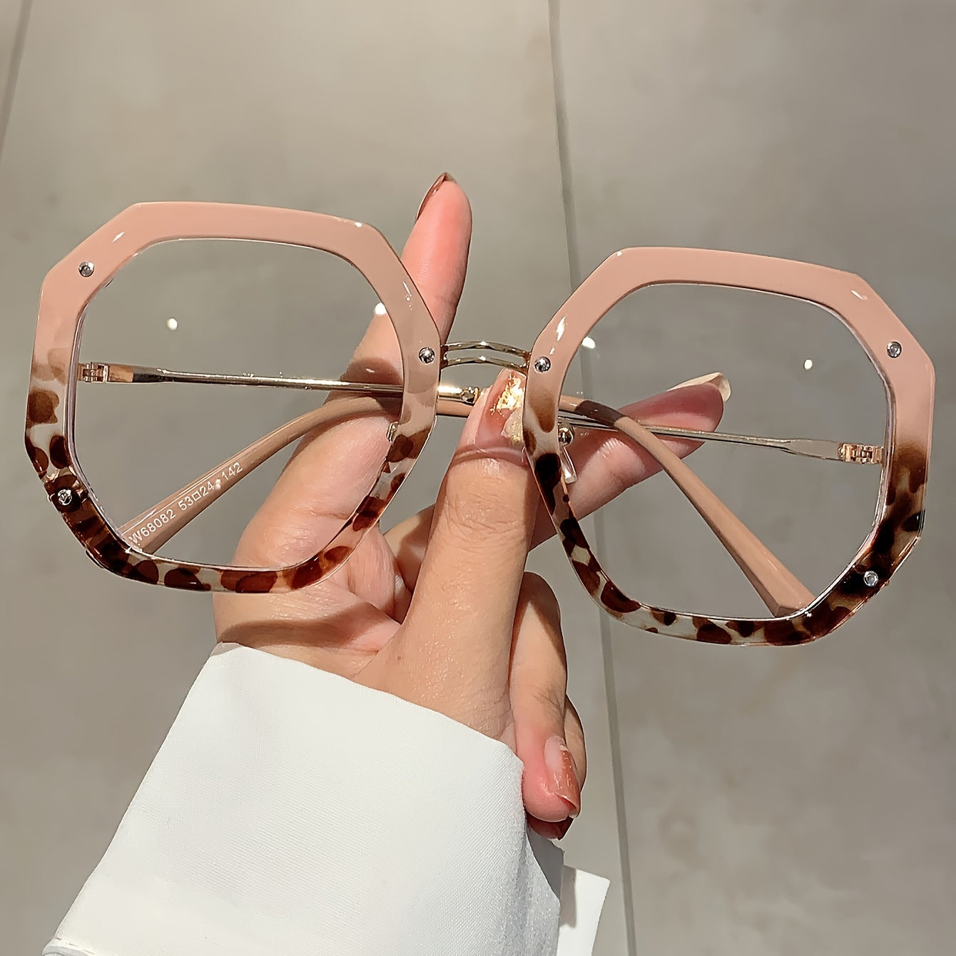 Vintage Style Octagon Frame Glasses for Women Multicolor Blue Light Blocking Lenses