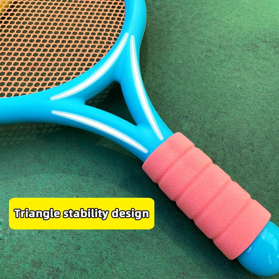 Kids Outdoor Sports Set for Ages 3-6 Kids Plastic Badminton and Tennis Racket with Ball